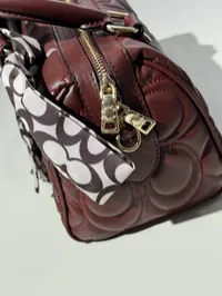 Coach Speedy Bag Burgundy – Image 6