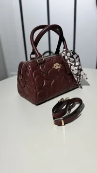 Coach Speedy Bag Burgundy – Image 7