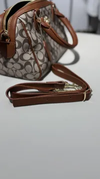 Coach Speedy Camel & Gray Large  – Image 9