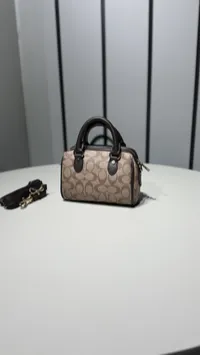 Coach Mini Speedy Beige & Brown – Image 6