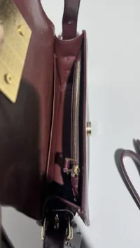 Dior Shoulder Bag Burgundy – Image 7