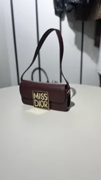 Dior Shoulder Bag Burgundy – Image 4