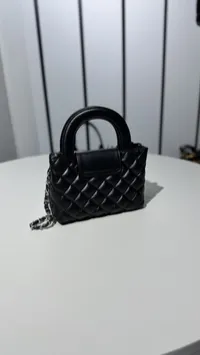 Chanel Nano Black & Silver  – Image 3