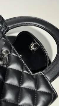Chanel Nano Black & Silver  – Image 8