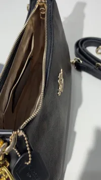 Teri Coach Bag Black & Brown – Image 10