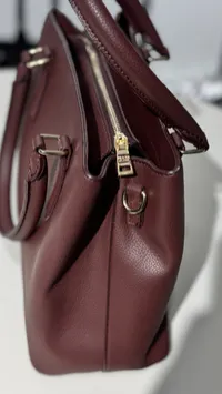 Prada Double Saffiano Burgundy handbag – Image 8
