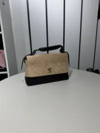 Chanel Quilted New Bag Black & Beige – Image 11