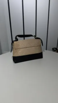 Chanel Quilted New Bag Black & Beige – Image 2