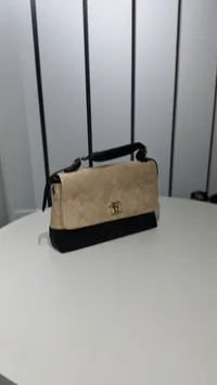 Chanel Quilted New Bag Black & Beige – Image 1