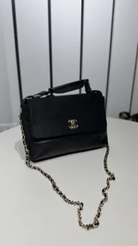 Chanel Quilted New Bag Full Black – Image 1