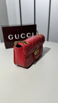 Gucci Marmont Shoulder Bag Super Master with Package Red – Image 3