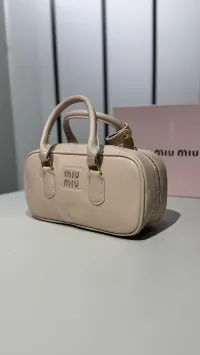 Miu Miu - Acradie Leather Birarwood Super Master with Package Peach – Image 1