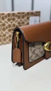 Coach Tabby Camel & Beige Super Master with Package  – Image 8