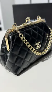 Chanel Kiss Lock Clutch Super Master with Package – Image 5