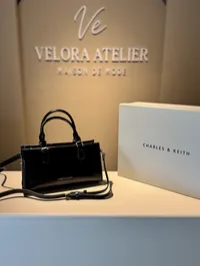 Charles & Keith Mini Kerry Super Master with Package (Black)  – Image 1