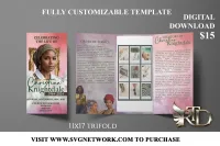 Trifold 11x17 Blush Woman  – Image 1
