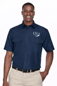 M580 HARRITON MEN'S KEY WEST SHORT-SLEEVE PERFORMANCE STAFF SHIRT – Image 3