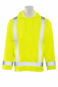 S373 CLASS 3 RAIN JACKET ATTACHED HOOD – Image 1