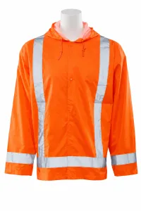 S373 CLASS 3 RAIN JACKET ATTACHED HOOD – Image 2