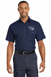 SY60 RED KAP SHORT SLEEVE SOLID RIPSTOP SHIRT – Image 4