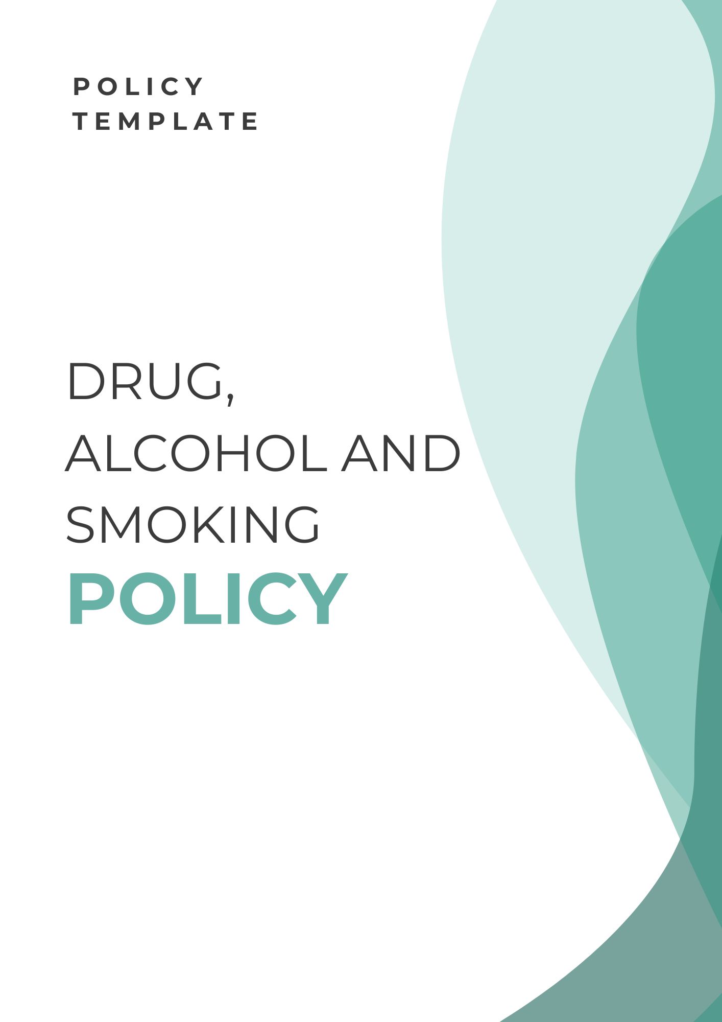 Drug, Alcohol & Smoking Policy – 100% customised to your business & industry