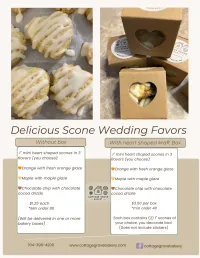 Wedding Favors 1" Mini Heart Shaped Scones – Image 3