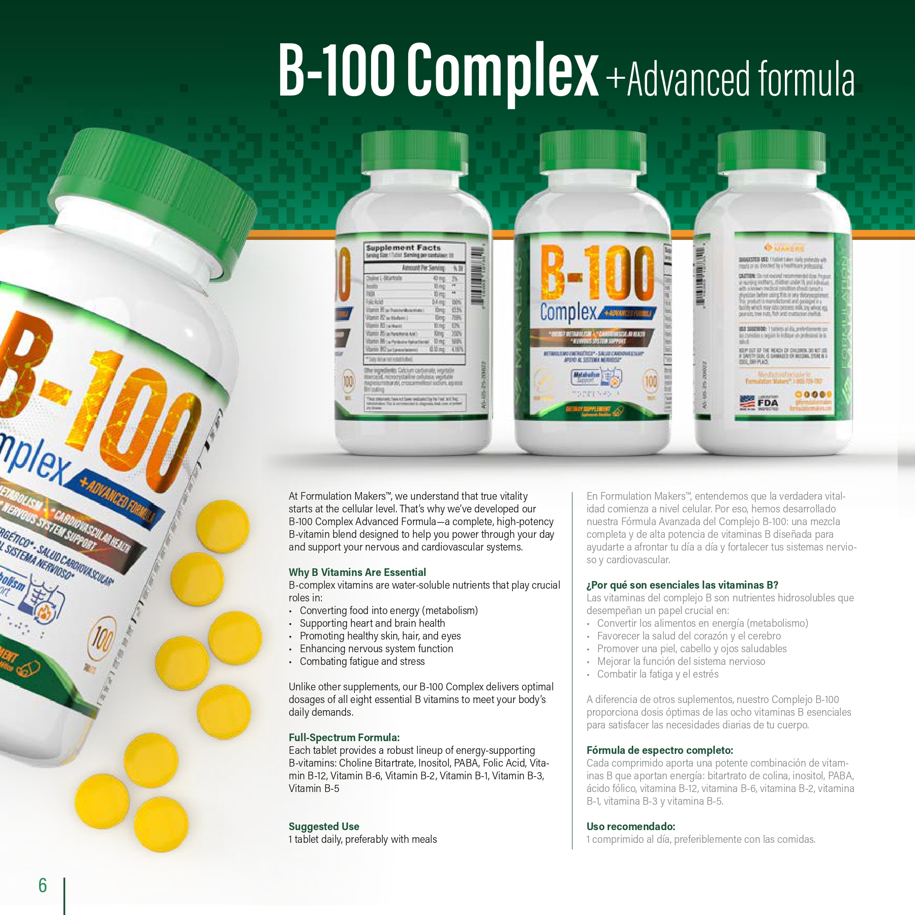 B-100 Complex Advanced – Potente Complejo B para Energía y Sistema Nervioso – Image 2