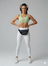 PDC Fitness Club sports Bra - Green – Image 1
