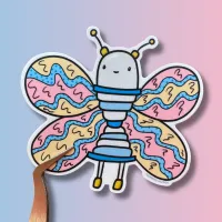 This Robot Transforms into a Beautiful Butterfly Sticker – Image 1
