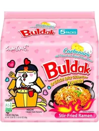 Samyang Buldak Hot Chicken Flavour Ramen - Carbonara 130g x 5 Pack (650g)  – Image 1
