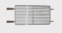 Gratar din otel inoxidabil cu doua manere 65X26cm Grosime 4mm – Image 1