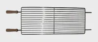Gratar din otel inoxidabil cu doua manere 65X35cm Grosime 4mm – Image 1