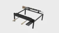 Suport șemineu pentru grătar cu frigarui de kebab kadena x5 – Image 1