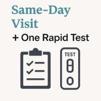 C. Same-Day Visit + One Rapid Test – Image 1