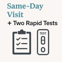 Same-Day Visit + Two Rapid Tests – Image 1