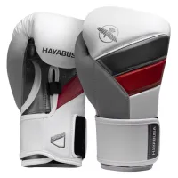 Hayabusa T3 Boxing Gloves – White/Red, 16oz