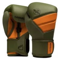 Hayabusa T3 Boxing Gloves – Green/Orange, 16oz