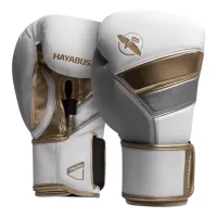 Hayabusa T3 Boxing Gloves – White/Gold, 16oz