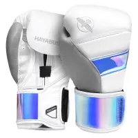 Hayabusa T3 Boxing Gloves – White/Iridescent, 12oz
