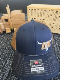 Navy/Caramel Trucker Hat – Image 1