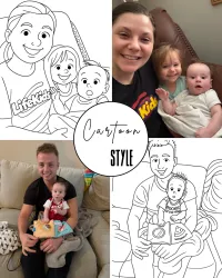 Customized Family Coloring Book – Image 2