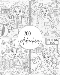 Customized Adventure Coloring Book – Image 1
