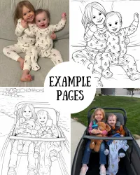 Customized Family Coloring Book – Image 4