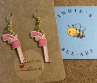 Pink Cowgirl Pistol Earrings  – Image 1