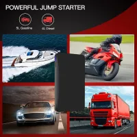 12V Car Jump Starter Power Bank (10000mAh / 300A Peak) – Portable Emergency Kit – Image 3