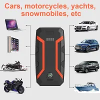 12V Portable Car Jump Starter + Power Bank (LED Light) – 200A Starting / 200A Peak – Image 2