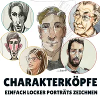Charakterköpfe: Einfach locker Porträts zeichnen – vom Mondgesicht zu individuellen Porträtskizzen – Bild 1