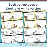 Subject-Verb Agreement Task Cards – Image 3