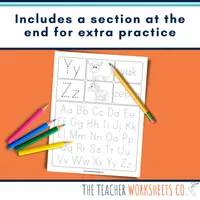 Alphabet Tracing Practice Worksheets – Image 4