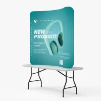Curved Tension Fabric Display – Image 1